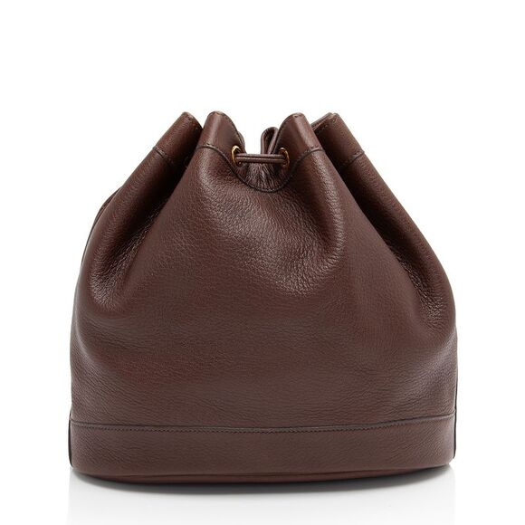 Hermes Vintage Evergrain Market 28 Drawstring Bag - Picture 3 of 15